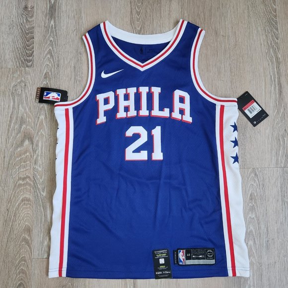 Philadelphia 76ers Joel Embiid Nike Swingman Jersey Men's Size Large - Picture 2 of 11